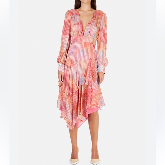 LoveSharkFancy women Meridian silk dress size 0 tried on but NEVER won - Picture 4 of 4